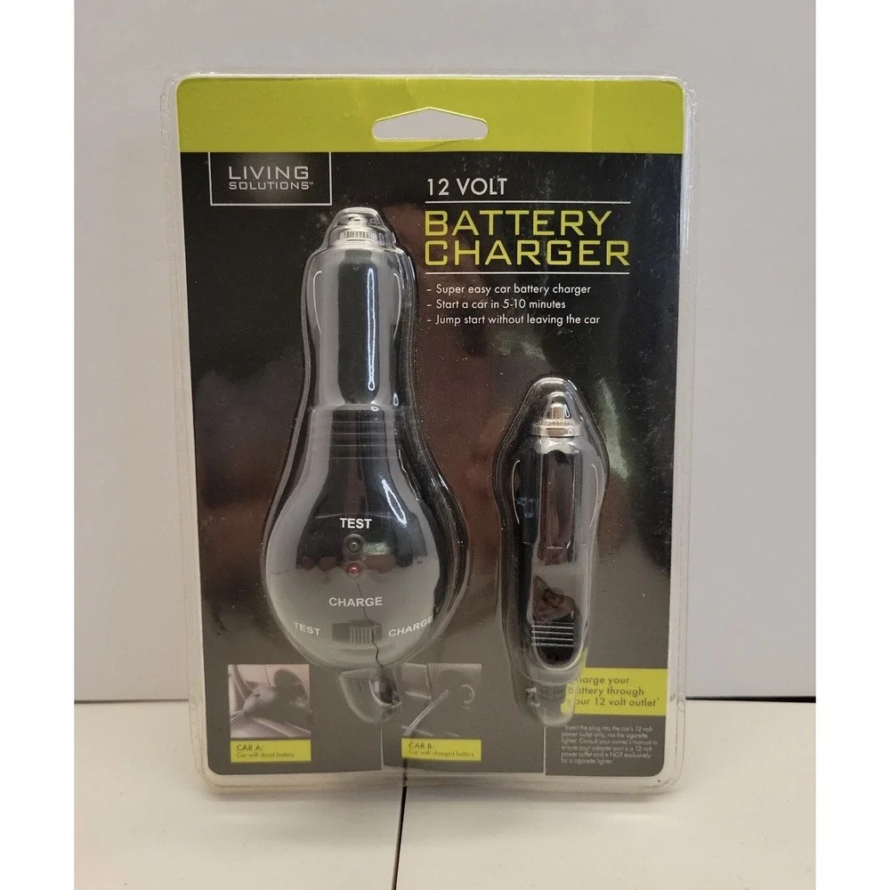 12 Volt Car Battery Charger Plug-in Easy Set Up‎ Starts Car In 5-10 Minutes NEW